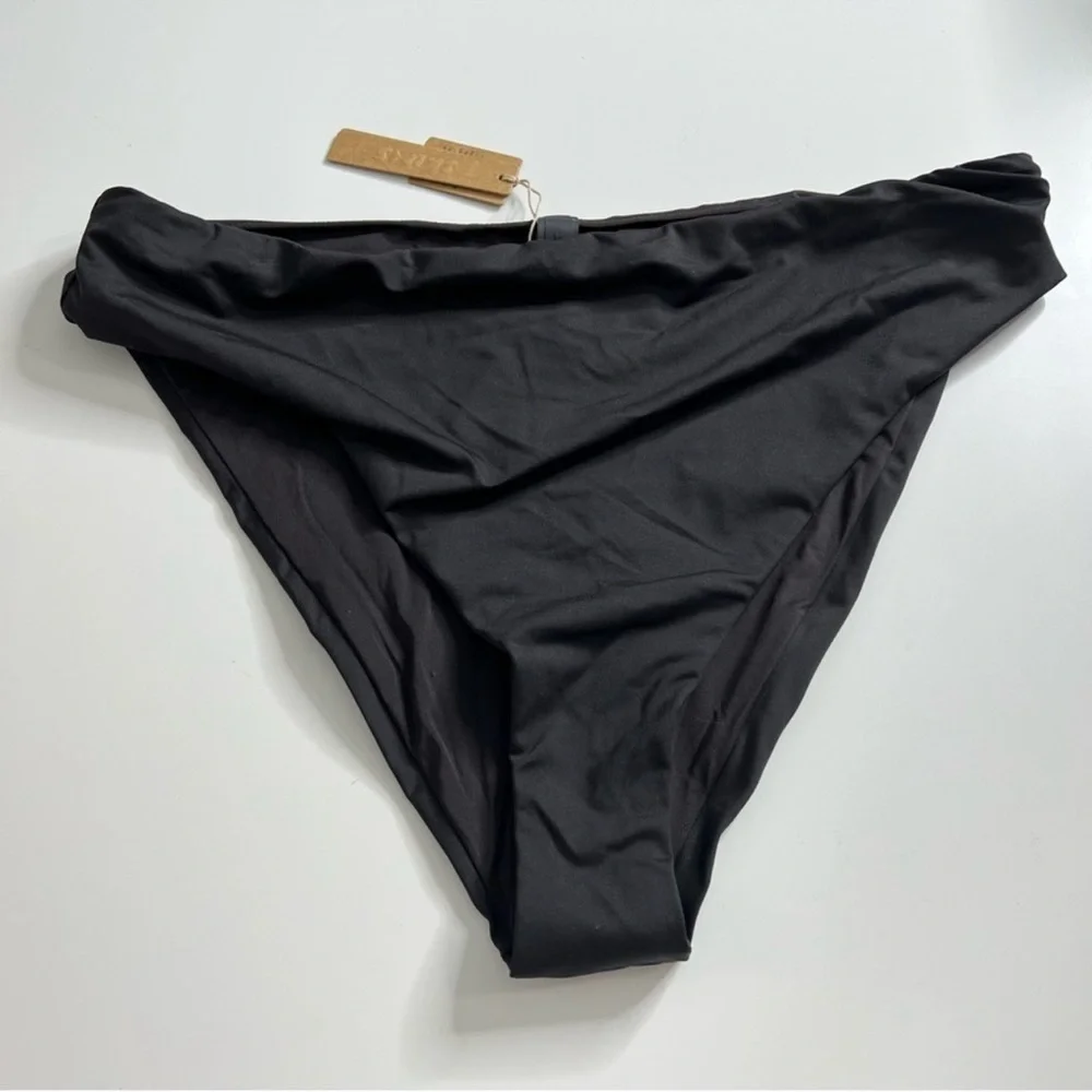 NWT SKIMS (B13) Swim Mid Waist Bottom Onyx S